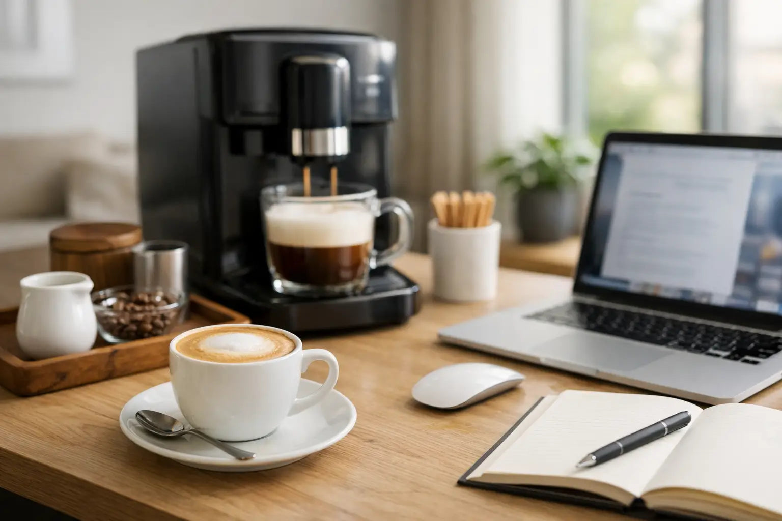 Work From Home Coffee Routine Example